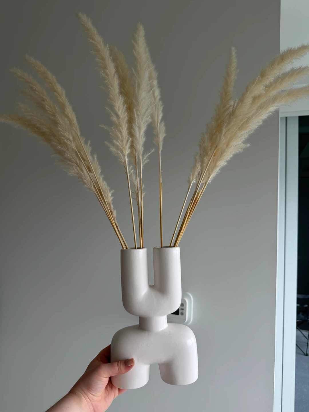 Modern Abstract White Ceramic Vase