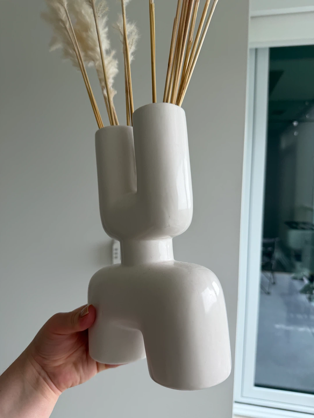 Modern Abstract White Ceramic Vase - photo 3