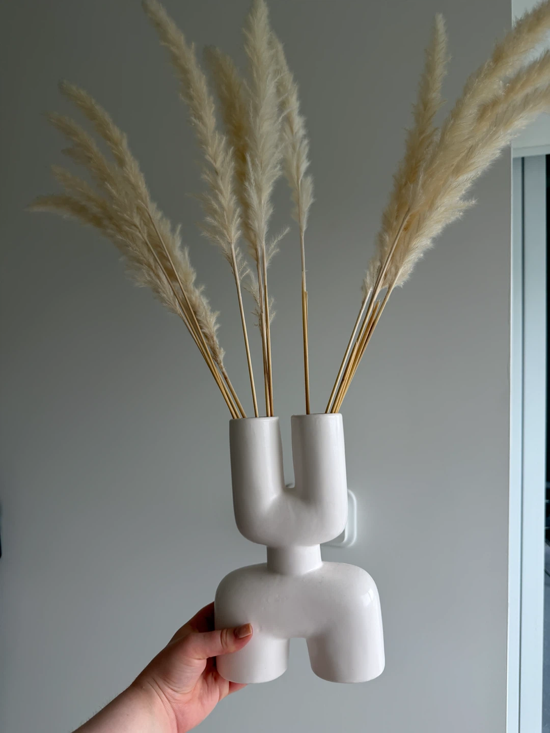 Modern Abstract White Ceramic Vase - photo 4