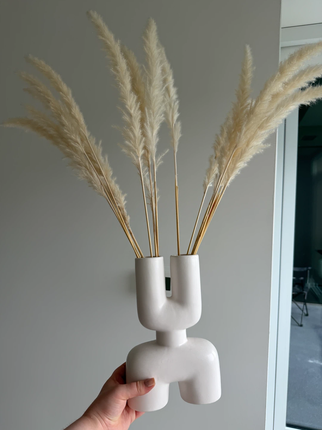 Modern Abstract White Ceramic Vase - photo 5
