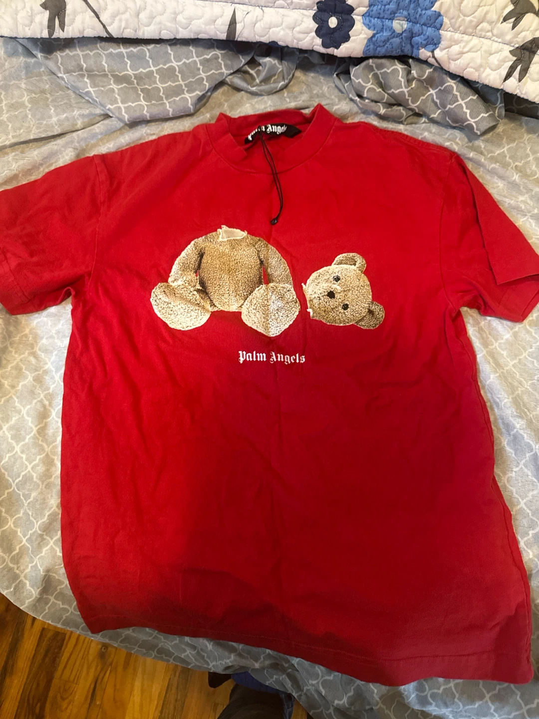 Palm Angels Bear Logo T-Shirt Red