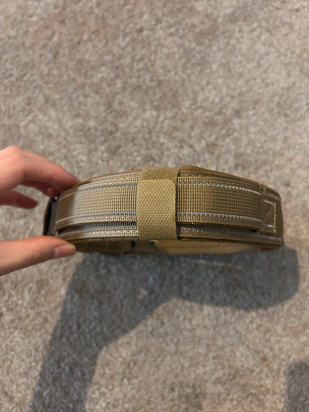 Tan Nylon Dog Collar - photo 2