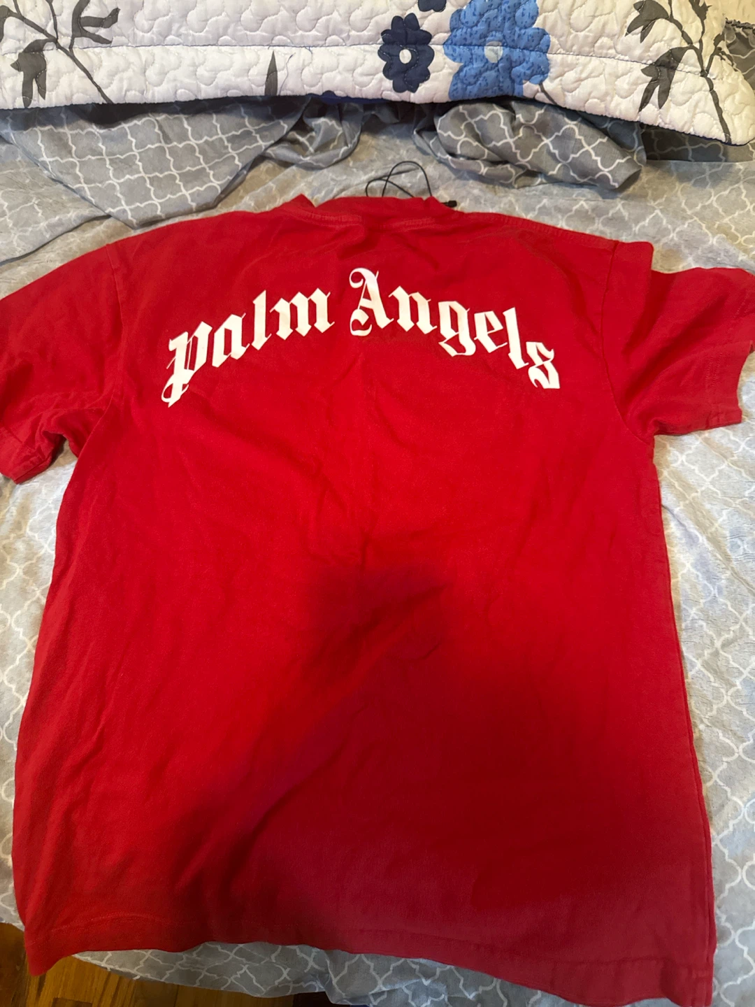 Palm Angels Bear Logo T-Shirt Red - photo 3