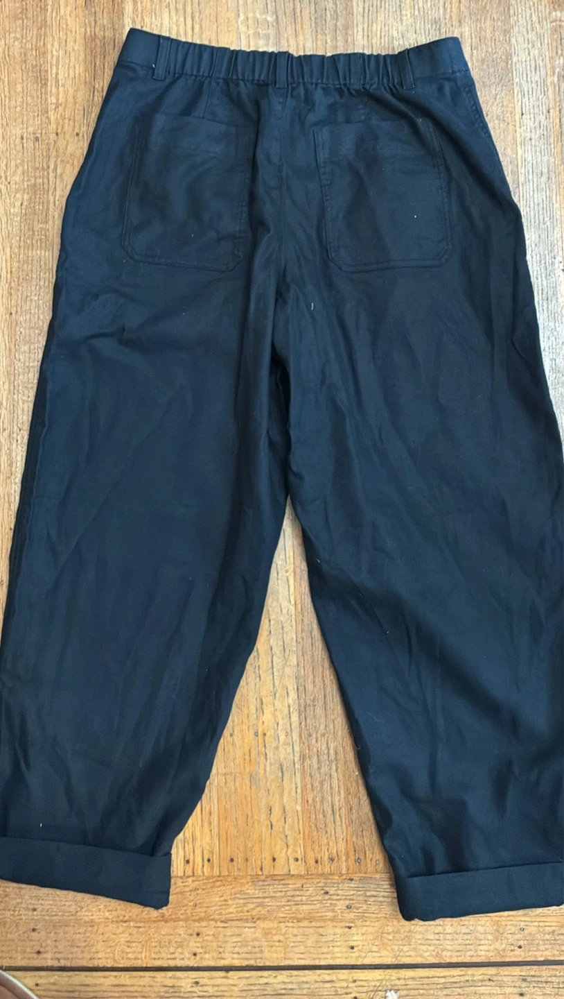 New w tags UNI QLO Women's Linen Cotton Tapered Pants Size M - photo 5