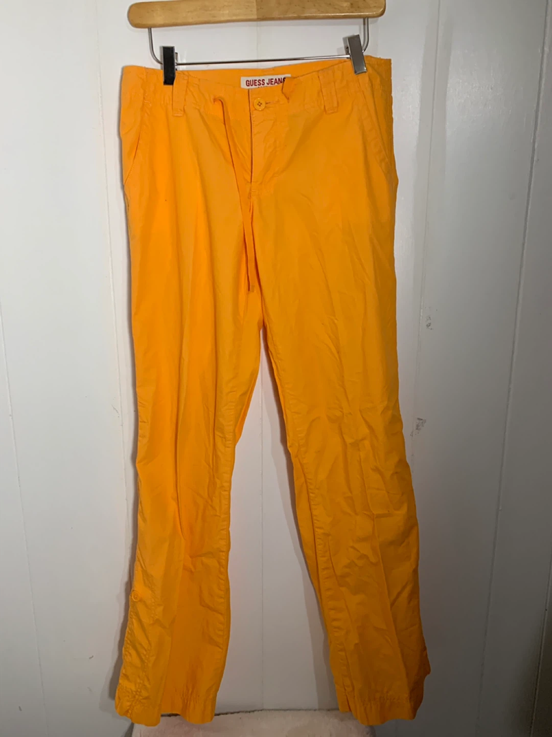 Womens Orange Pants. Size 27.