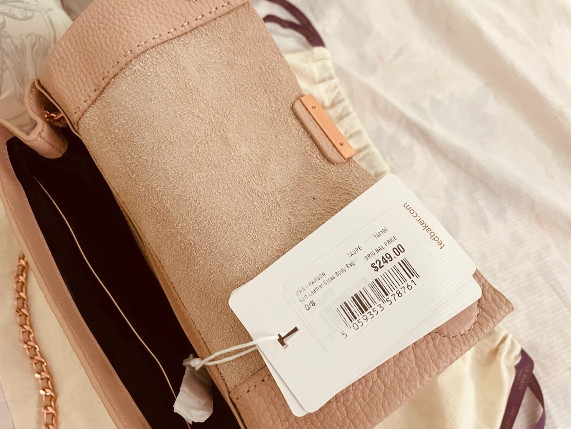 Ted Baker London Taupe Leather Circle Clutch Bag - photo 3