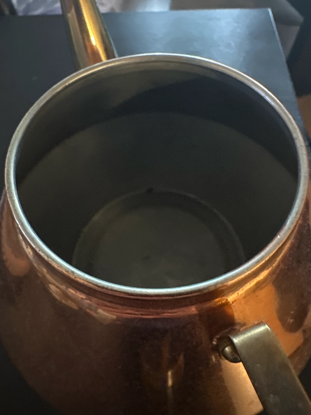 Vintage Copper Kettle with Wooden Handle - photo 2