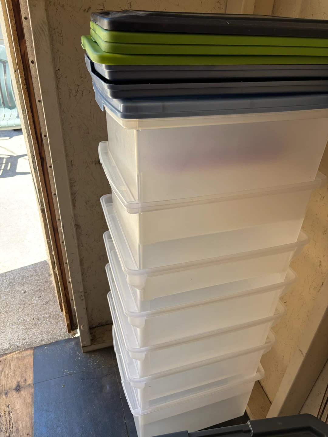 File Boxes/Plastic Storage Bins with Lids - photo 2