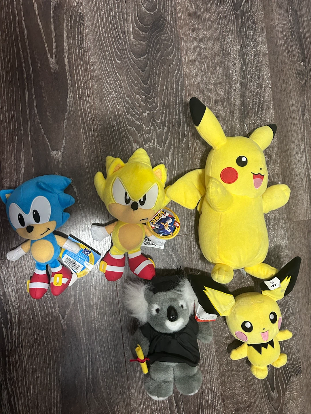 Sonic the Hedgehog & Pikachu Plush Toys