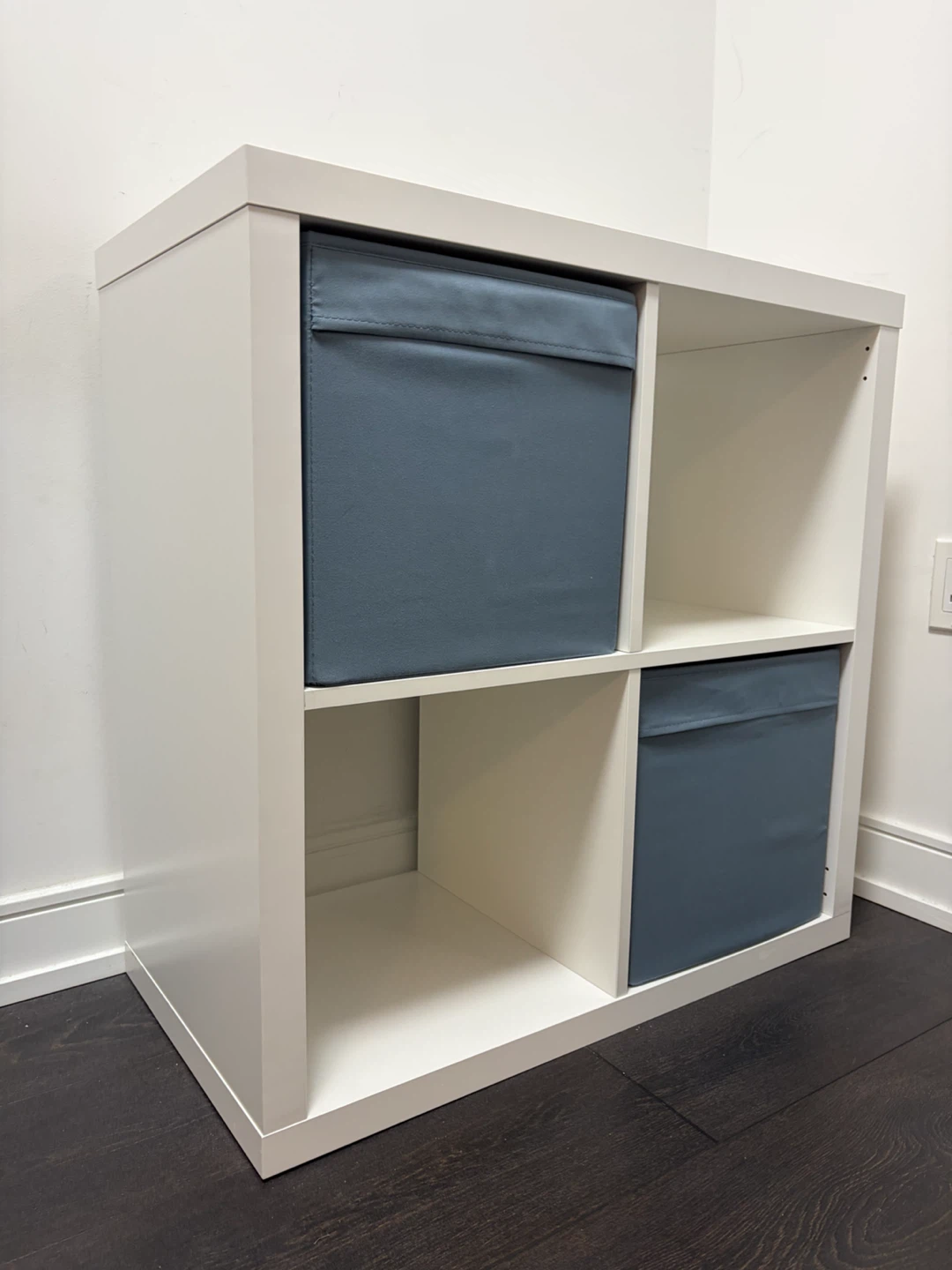 IKEA Kallax 2x2 Shelf Unit with Bins - photo 2