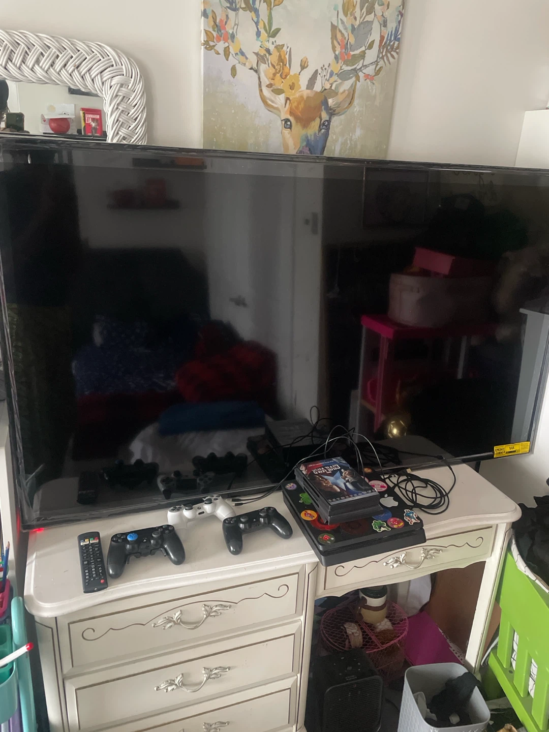 Used Television and Gaming Console Bundle