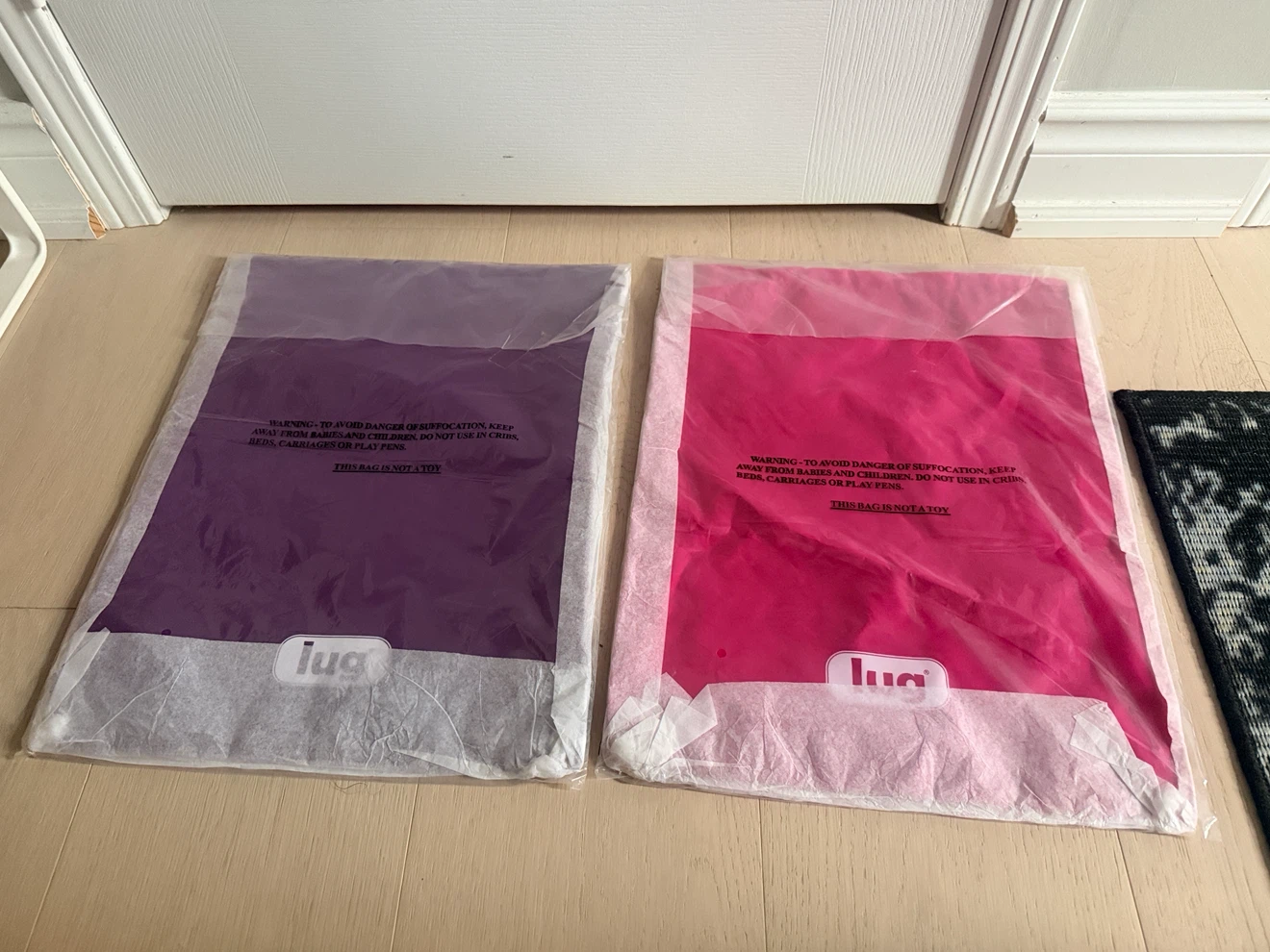 Lug Two shoe bags Purple & Pink