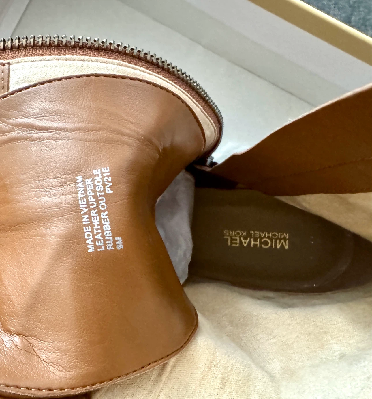 Michael Kors BRYCE bootie Brown Leather Lace-Up Boots - photo 5