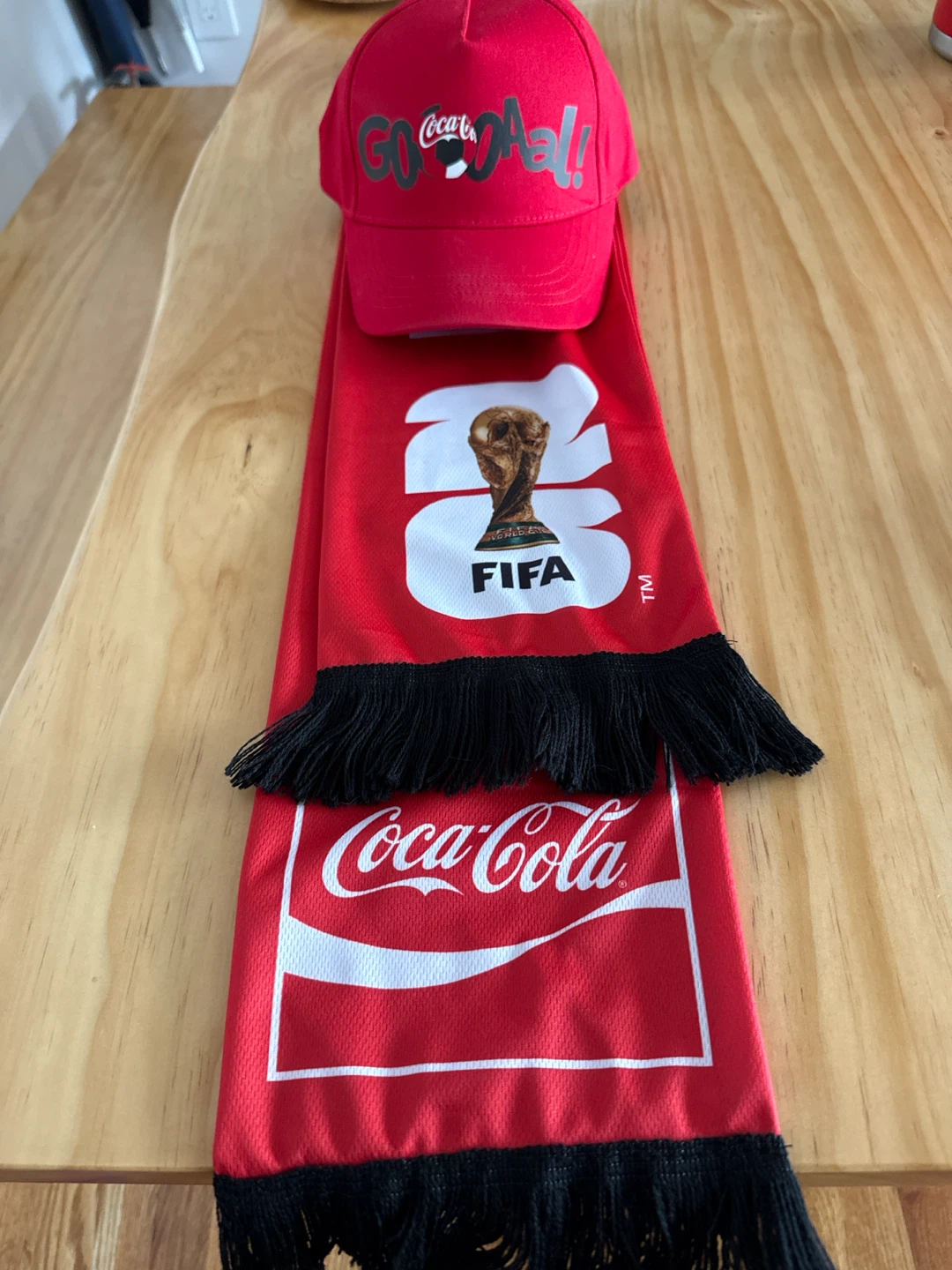 Coca-Cola FIFA Worldwide Partner Red Cap & Scarf Set - photo 3