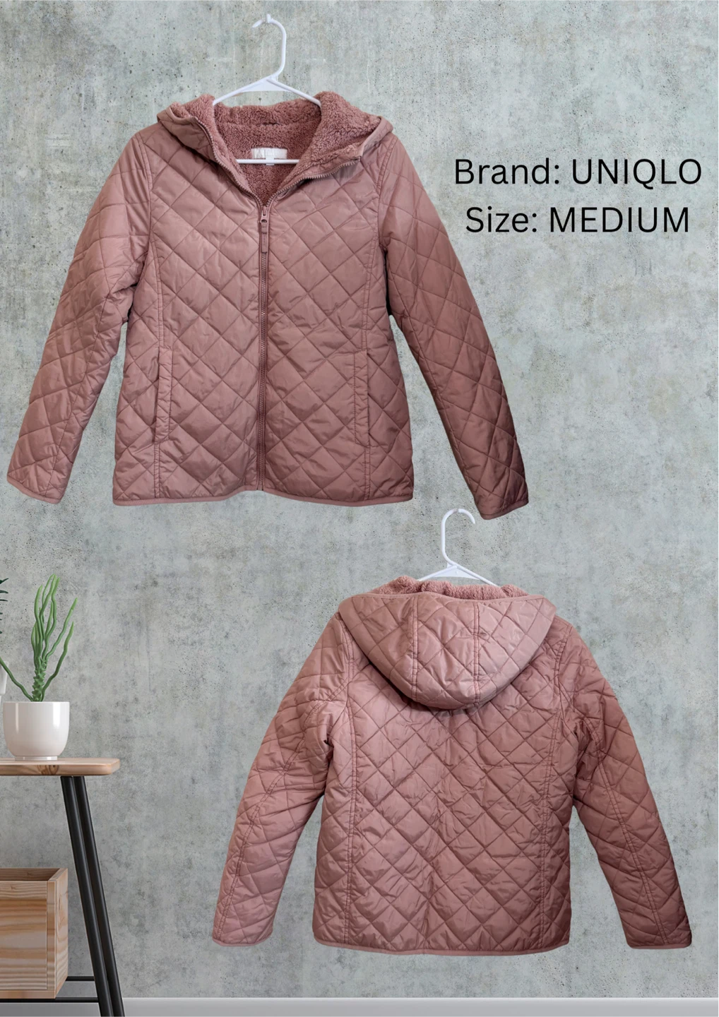 UNIQLO Quilted Hooded Jacket - Medium