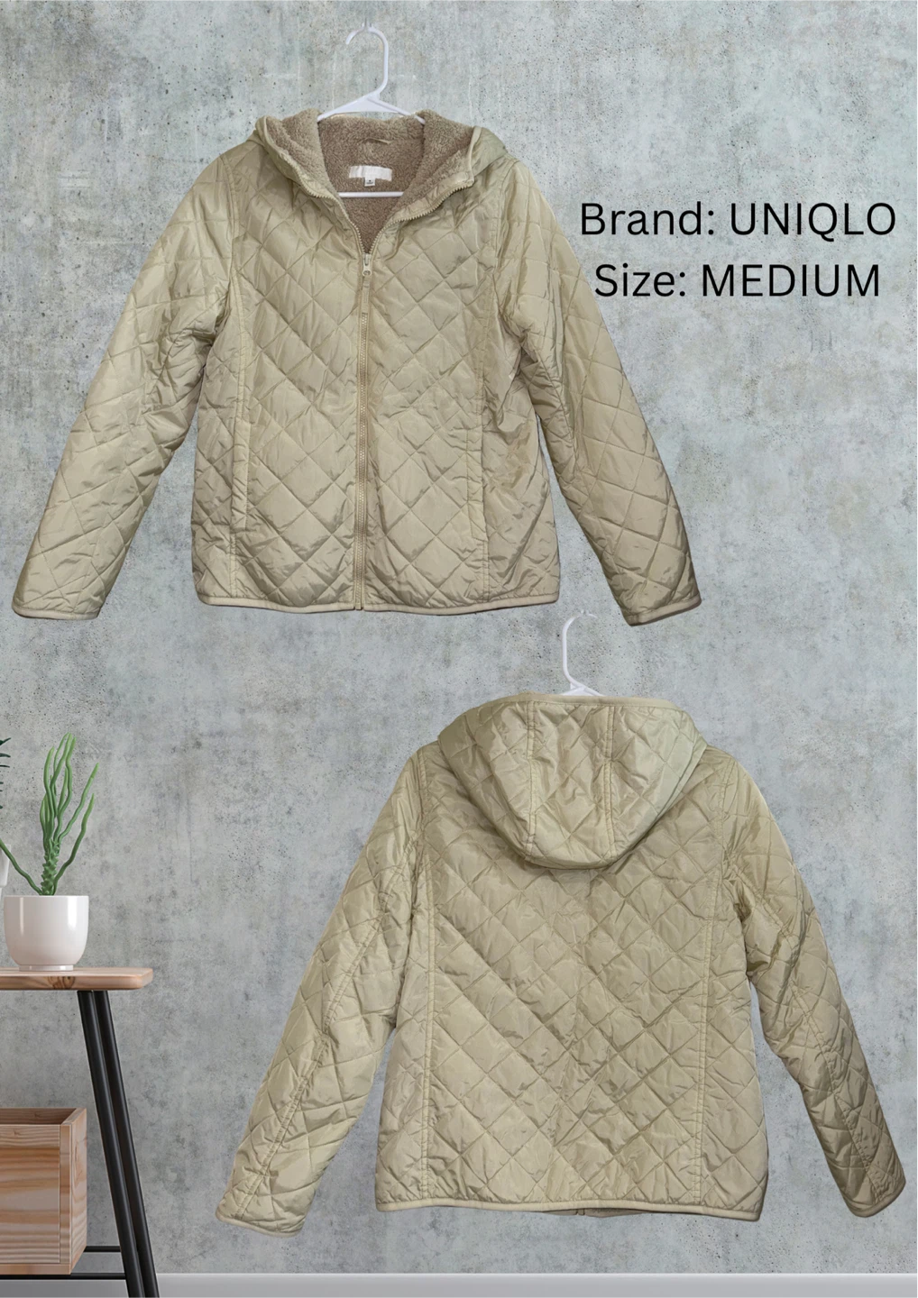 UNIQLO Quilted Hooded Jacket - Medium