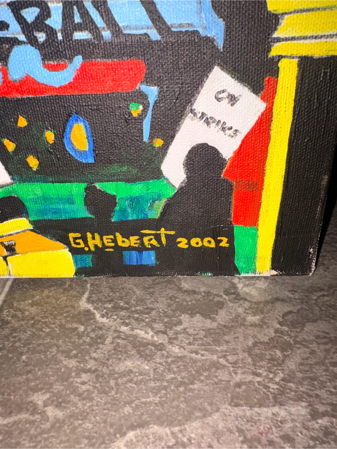 Original Painting "Vegas Present Day" by G. Hebert 2002 - photo 2