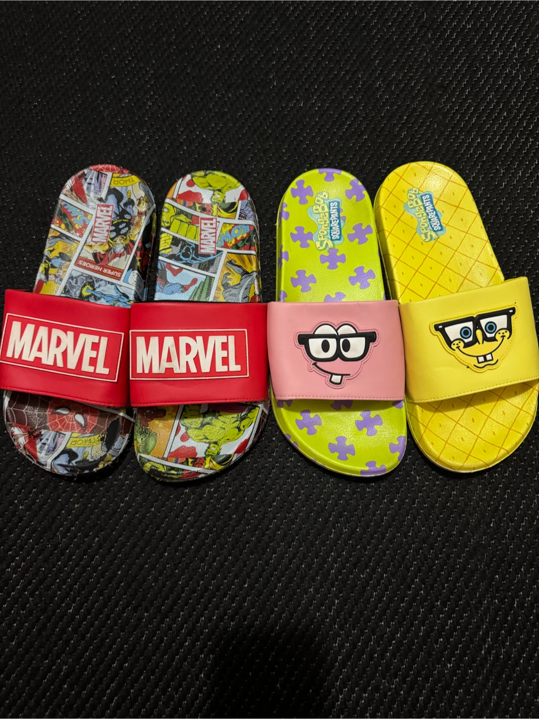 Marvel & SpongeBob Slides Size 11