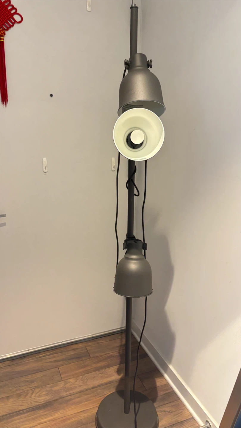 IKEA Hektar Floor Lamp with 3 Spotlights - Dark Gray - photo 2