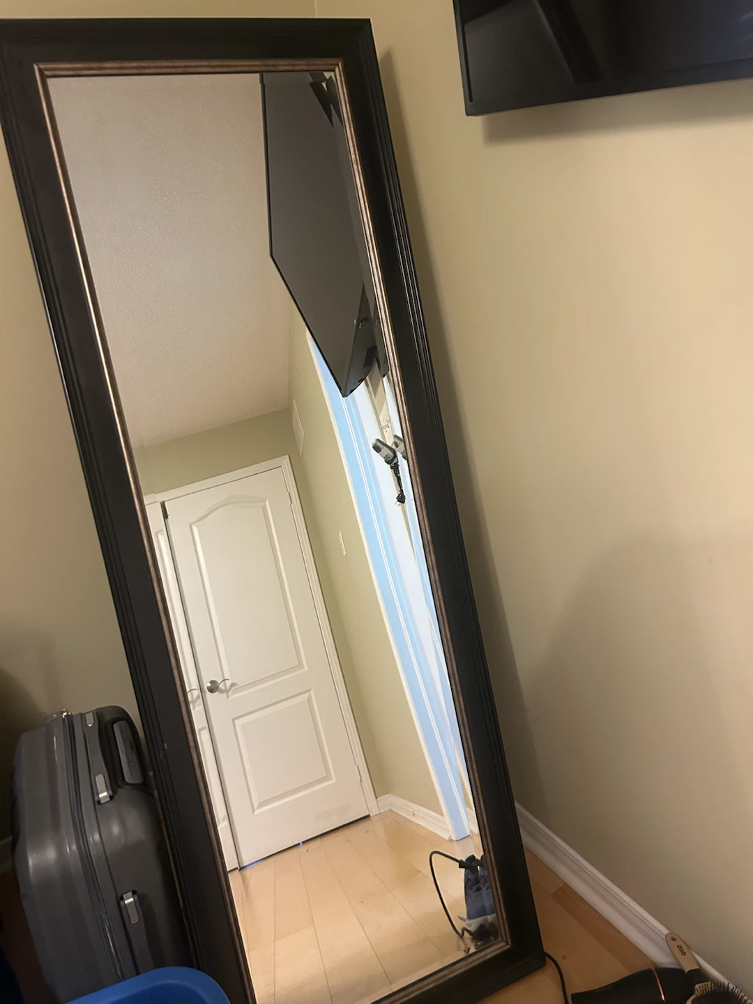 Large Framed Floor Mirror – 23” x 65” – Excellent Condition - photo 2