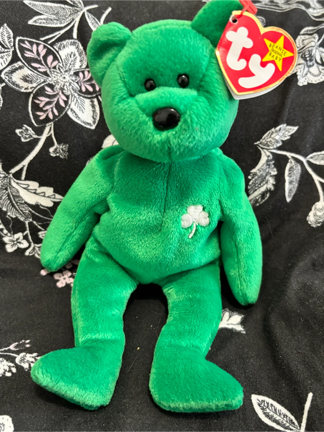 Vintage 1997 Ty Erin the Green Bear Beanie Baby