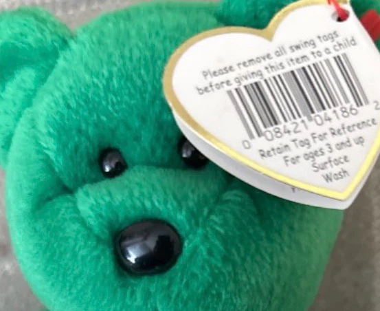 Vintage 1997 Ty Erin the Green Bear Beanie Baby - photo 2