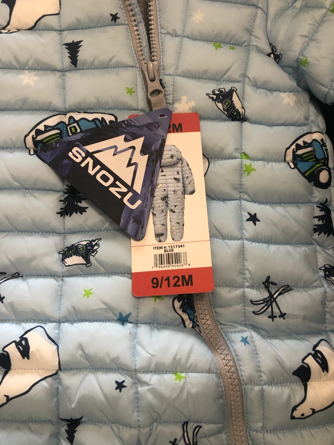 Snozu Baby Snowsuit 9/12M