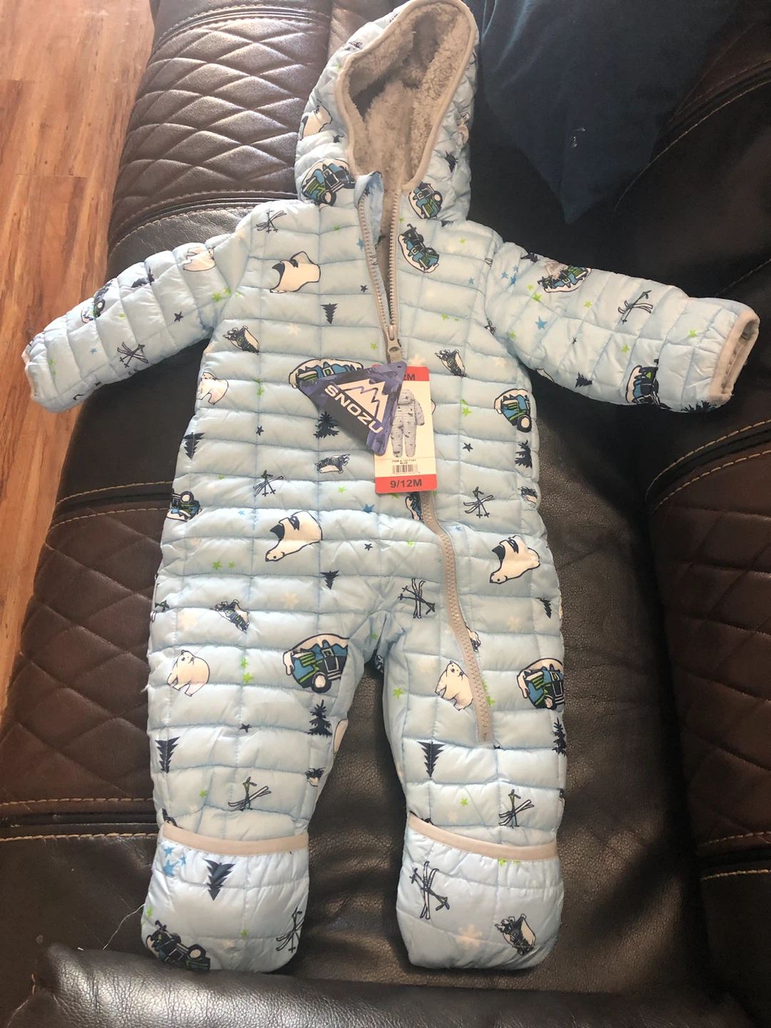 Snozu Baby Snowsuit 9/12M - photo 2