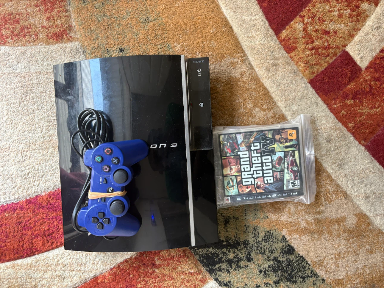 Sony PlayStation 3 Console with Controller and GTA IV