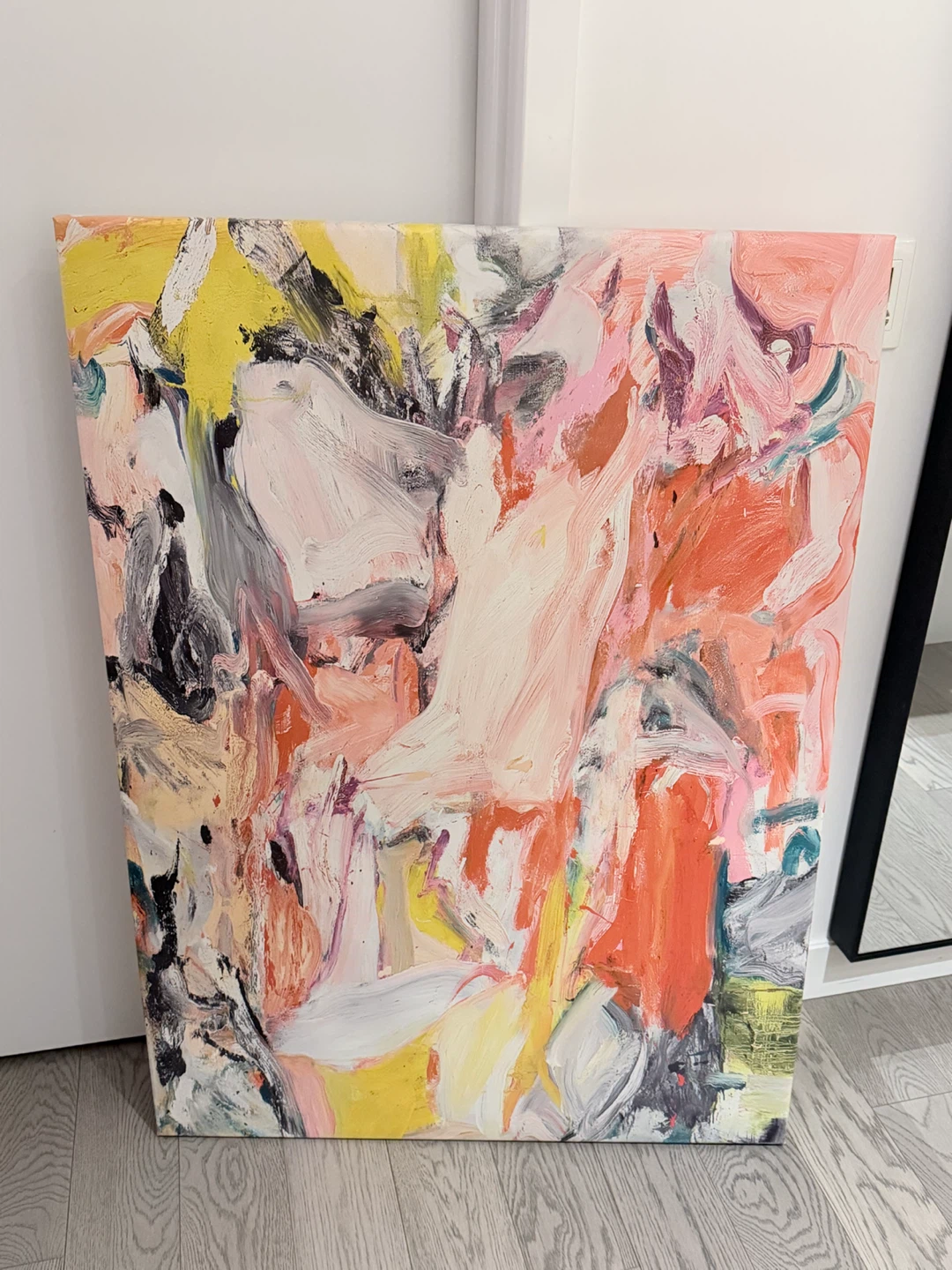 De Kooning Abstract Expressionist Painting Canvas Art