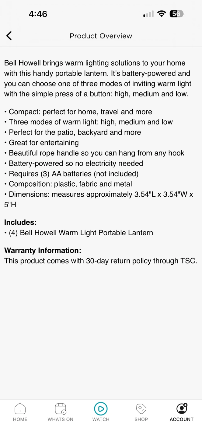 Bell Howell Portable Lanterns - 4 Pack - photo 3