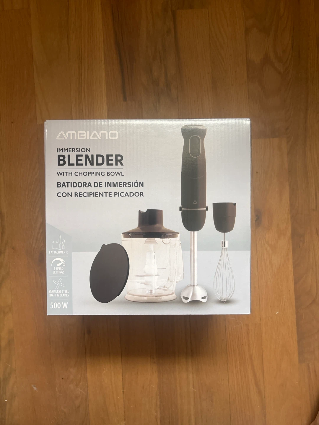 Ambiano Immersion Blender with Chopping Bowl