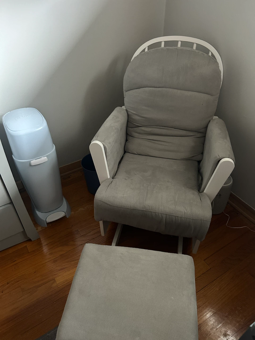 Comfortable chair and ottoman