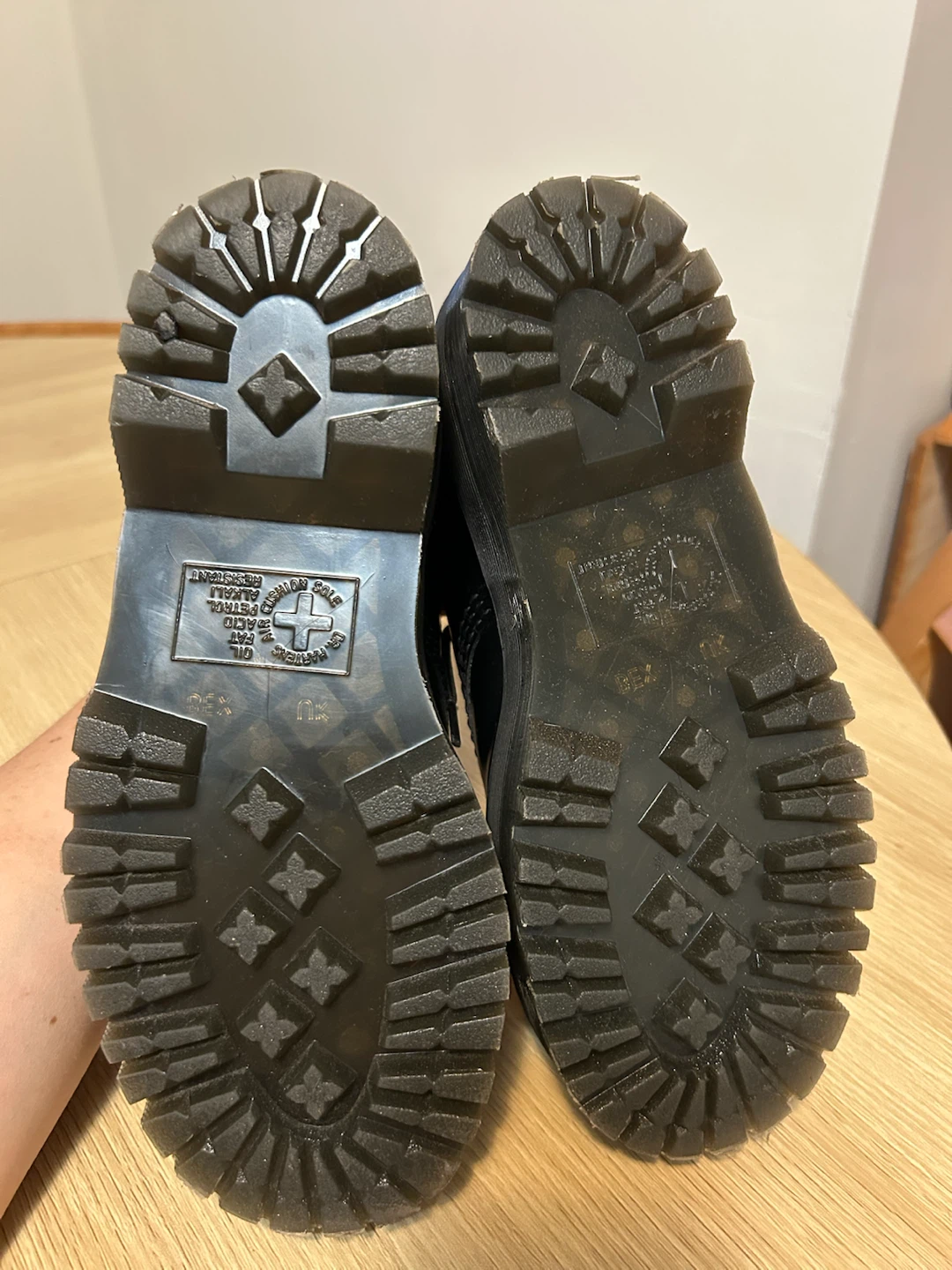 Dr. Martens Black Leather Platform Shoes - photo 2
