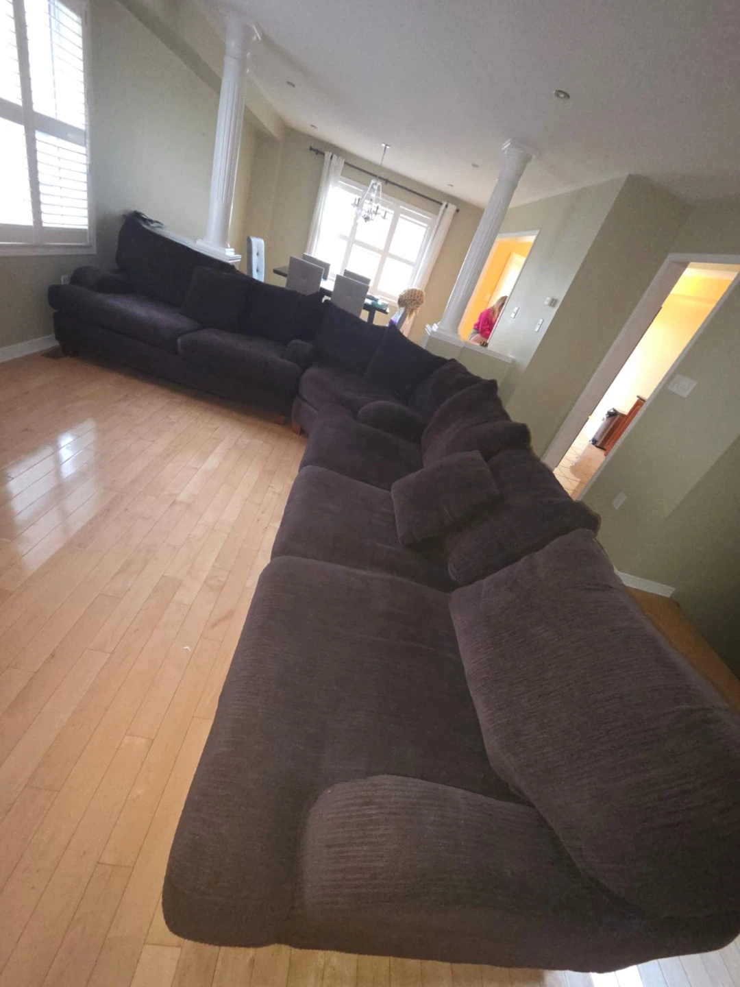 Large Modular Sectional Sofa – 3 Pieces – Good Condition - photo 3