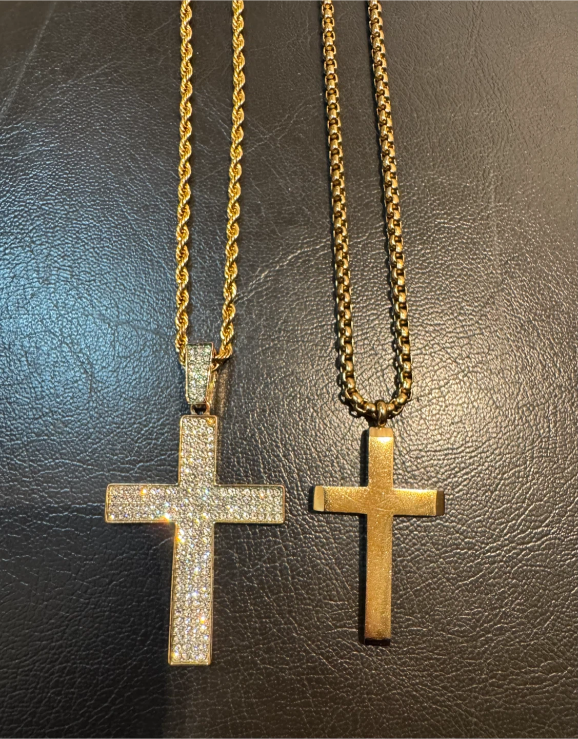 Men’s Cross Necklaces – Costume Jewelry – $25 for Both