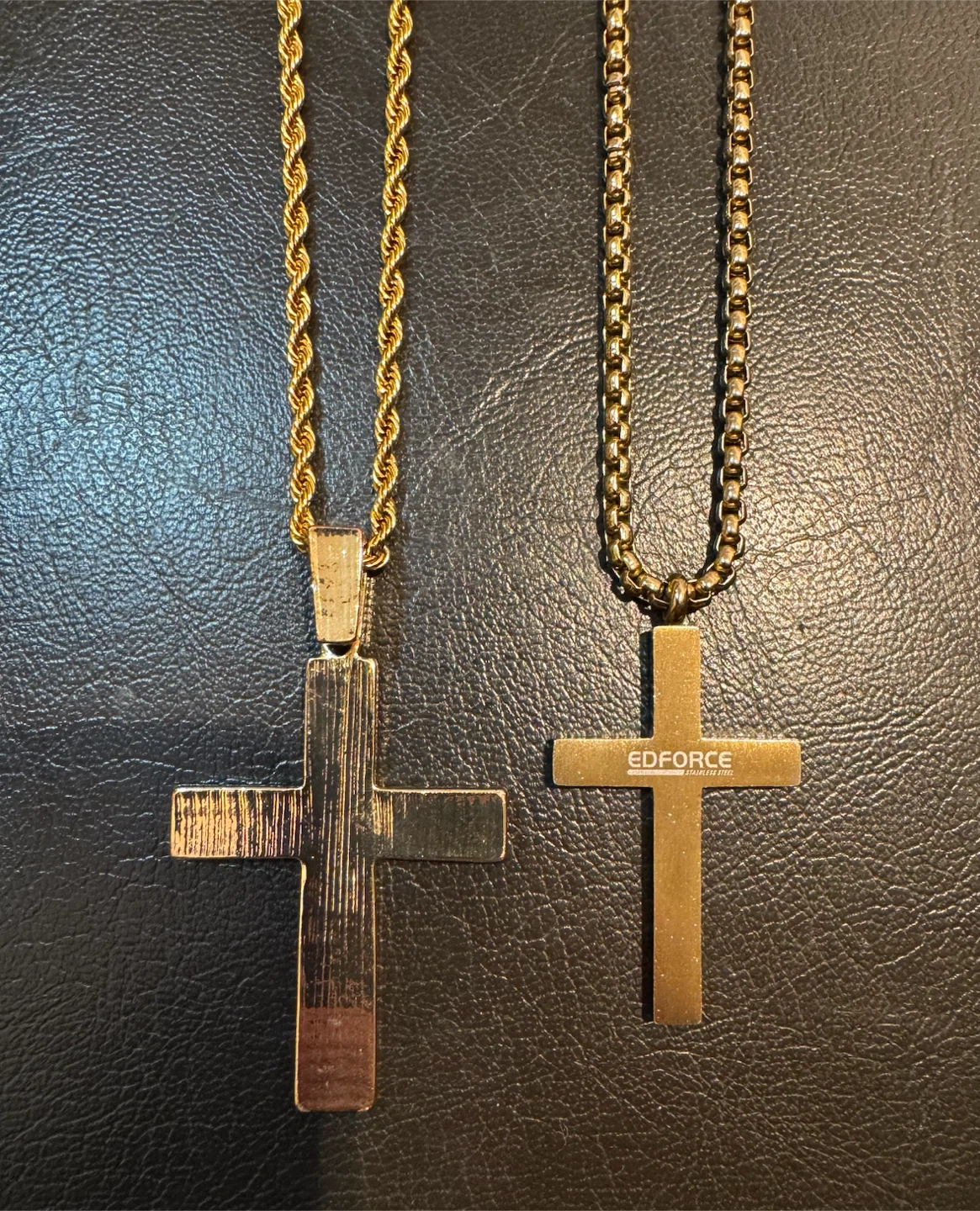 Men’s Cross Necklaces – Costume Jewelry – $25 for Both - photo 2