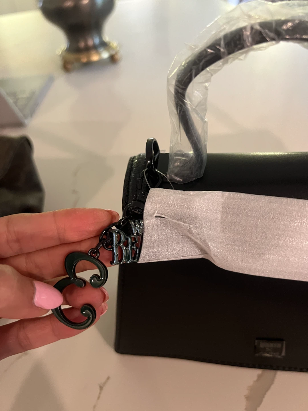 ALDO "Knowyourpower" Black Embellished Handbag - photo 4