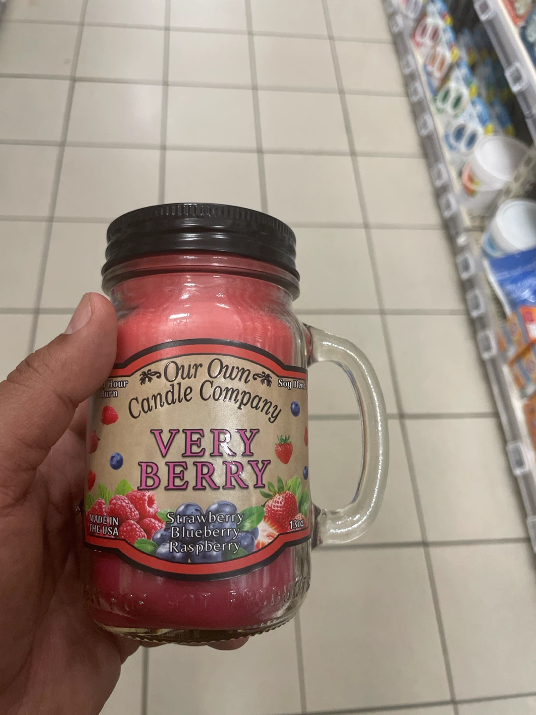 Our Own Candle Company "Very Berry" Scented Candle