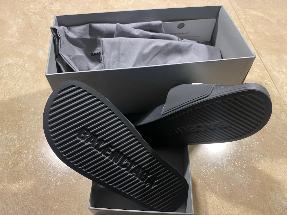 Balenciaga Logo Slides MENS
