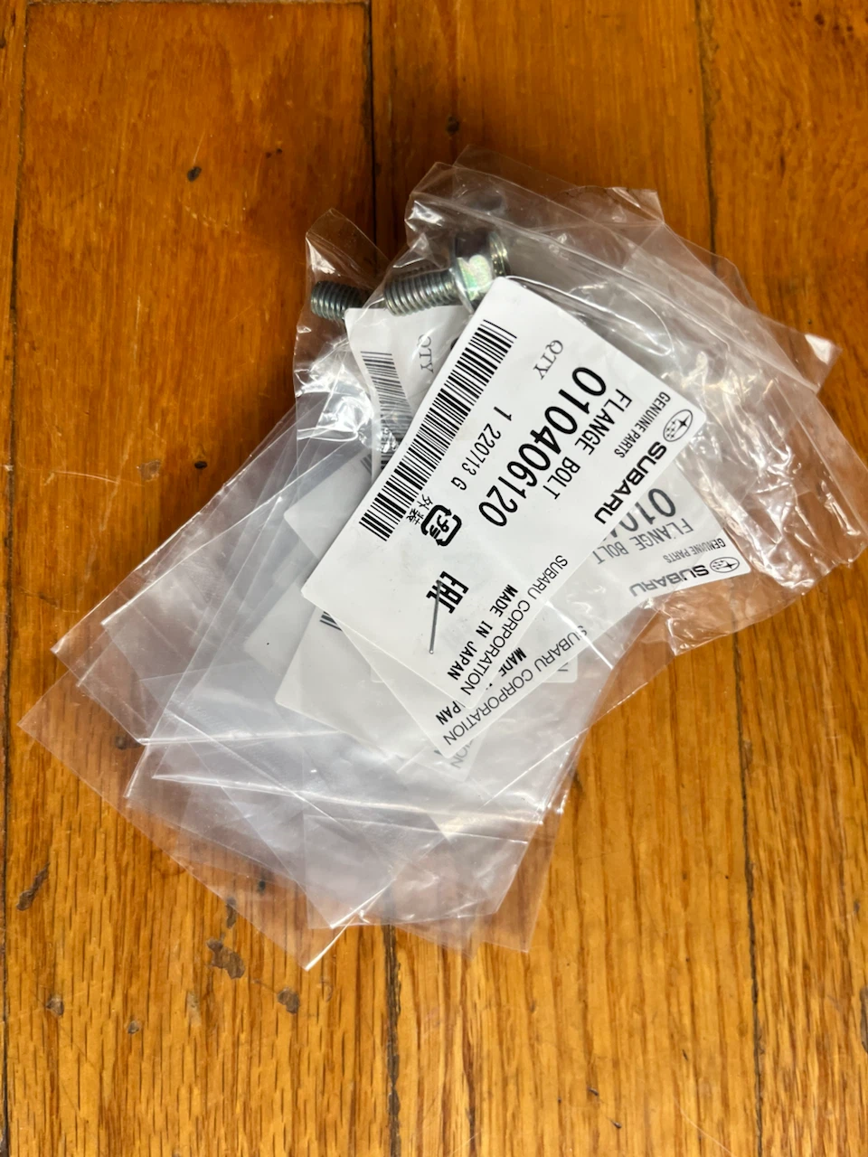 Subaru Genuine FLANGE BOLT 010406120