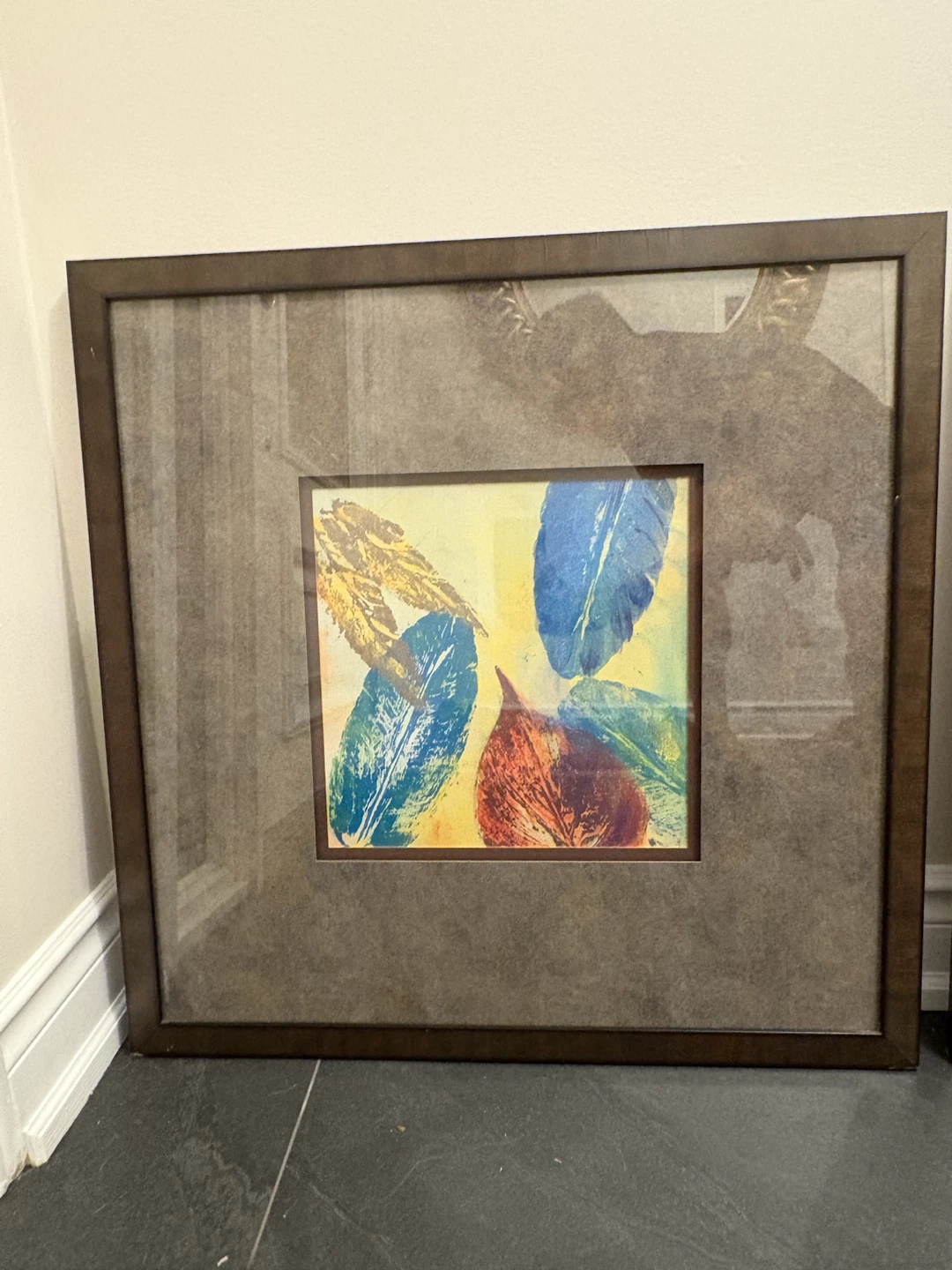 Framed Leaf Print Wall Art - photo 2