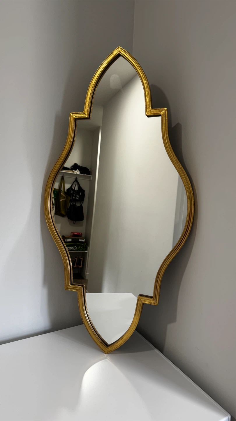 Decorative Gold Frame Mirror - photo 2