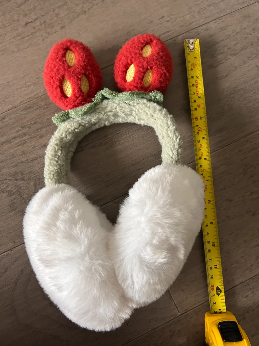 Fuzzy Strawberry Earmuffs - photo 5