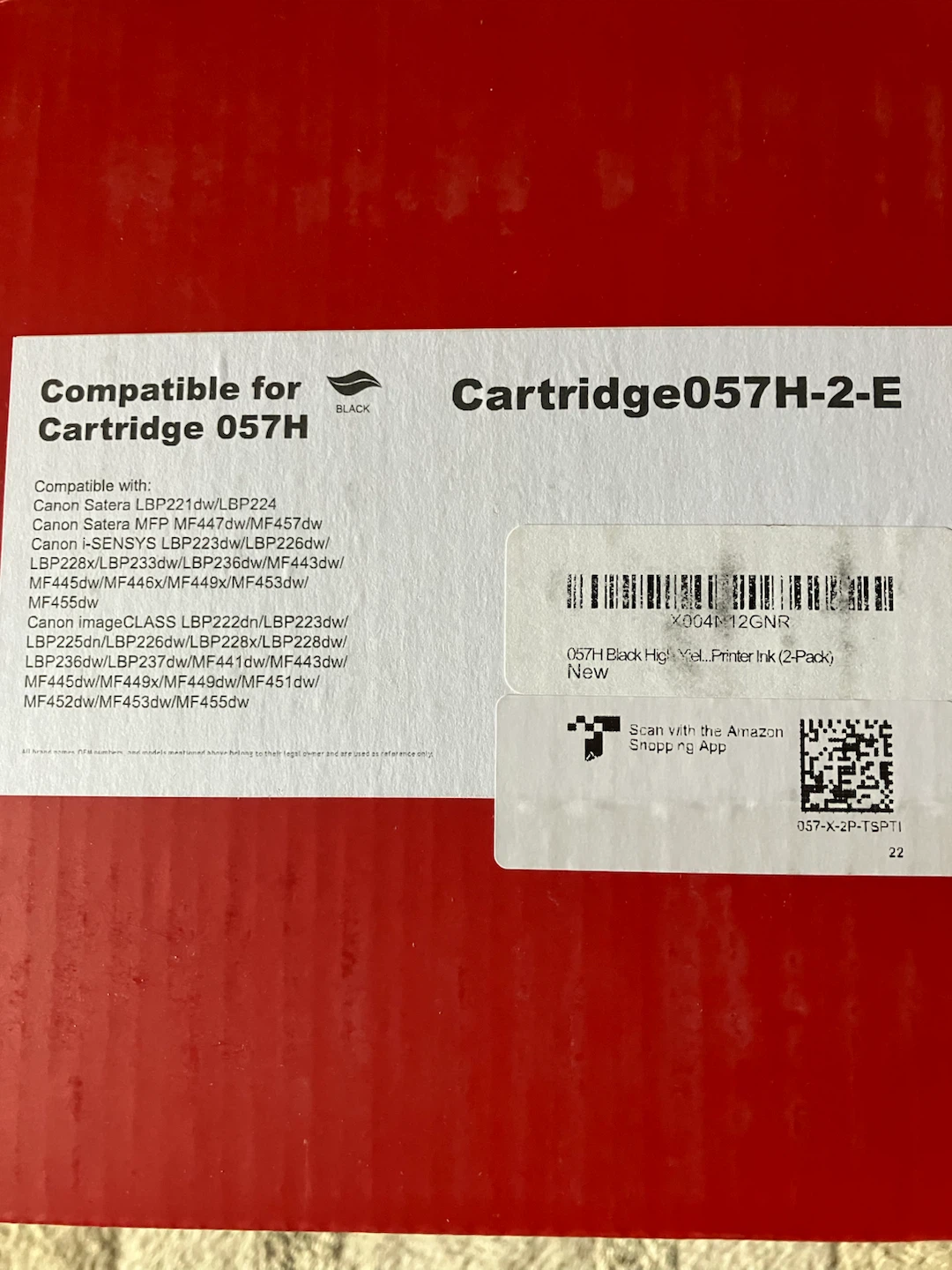 2 pack Compatible Toner Cartridge 057H 2-E - photo 2
