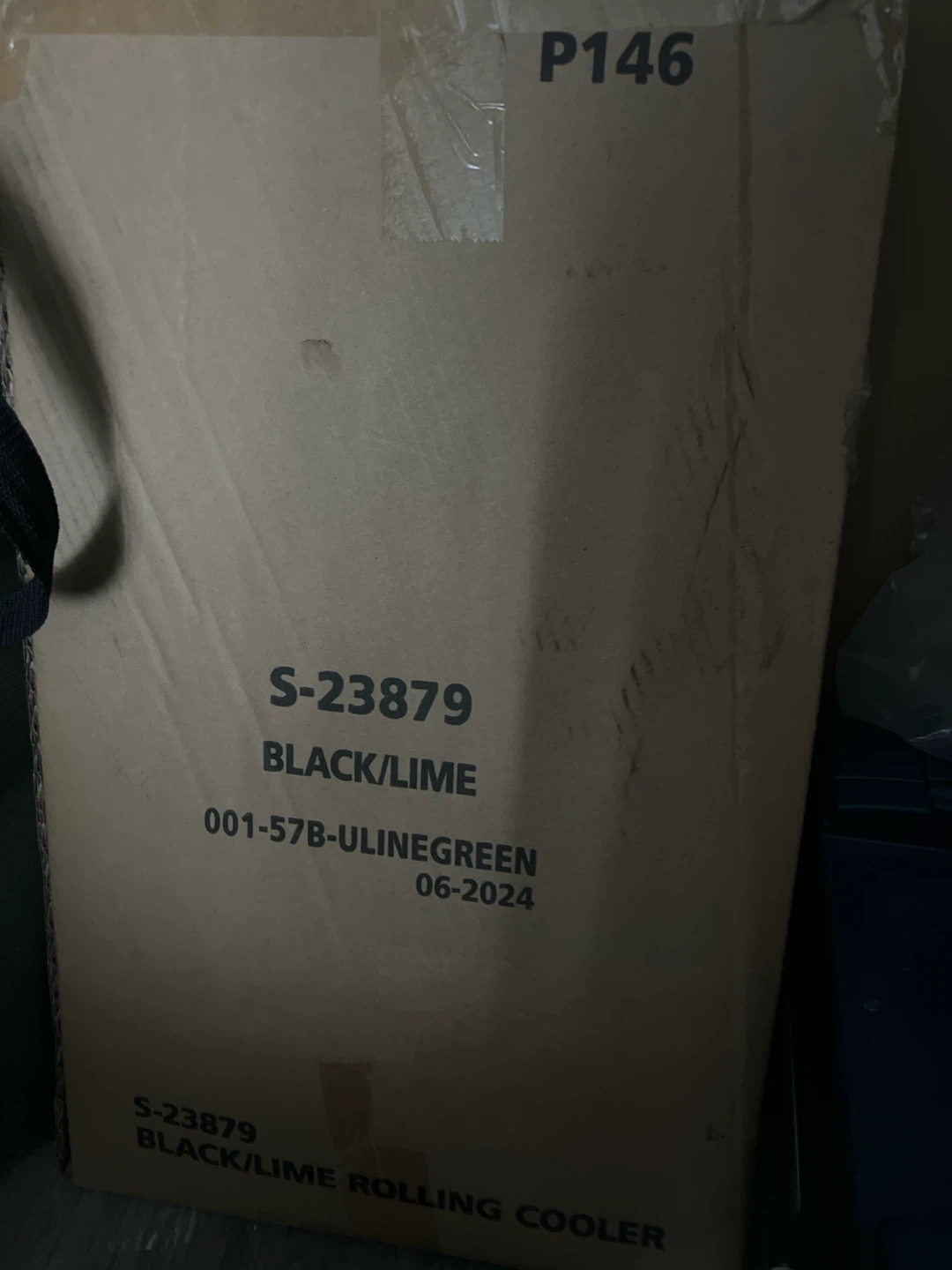 S-23879 Black/Lime Rolling Cooler