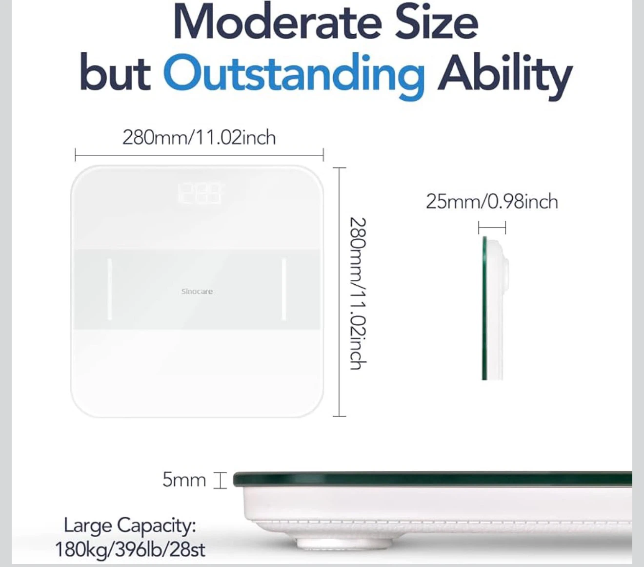 BRAND NEW!! Sinocare Scale for Body Weight - photo 3