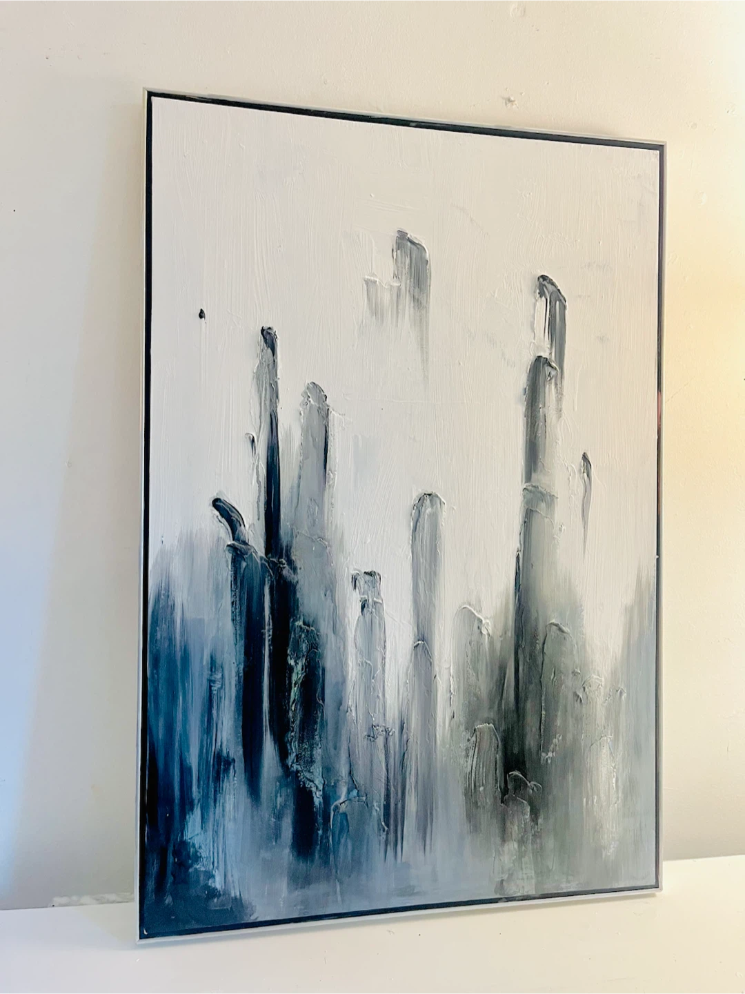 Textured Abstract Cityscape Wall Art