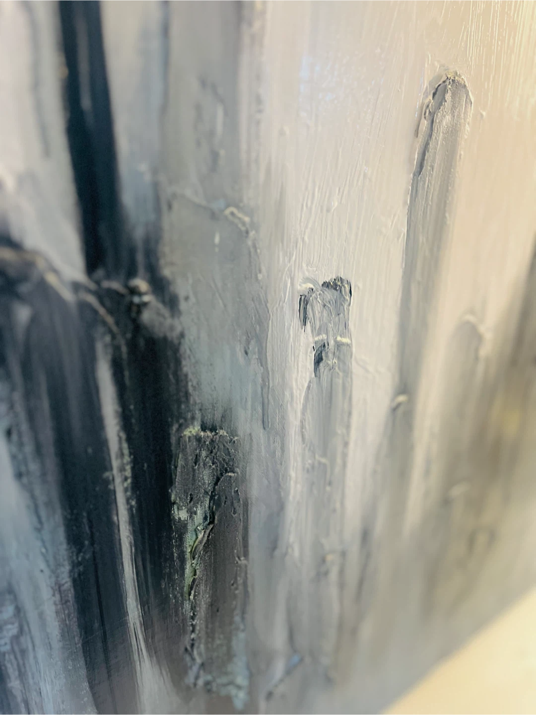 Textured Abstract Cityscape Wall Art - photo 2
