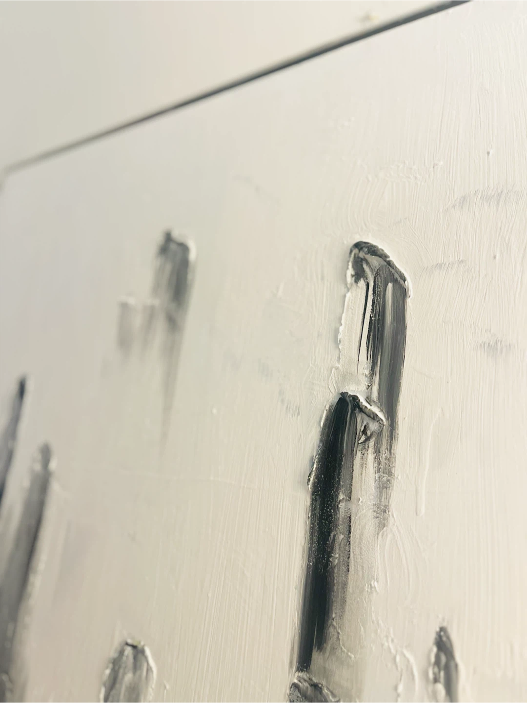 Textured Abstract Cityscape Wall Art - photo 3